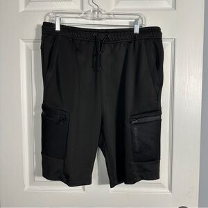 SOBK black shorts, sz Lg, drawstring waist, streetwear, urban, pockets with mesh
